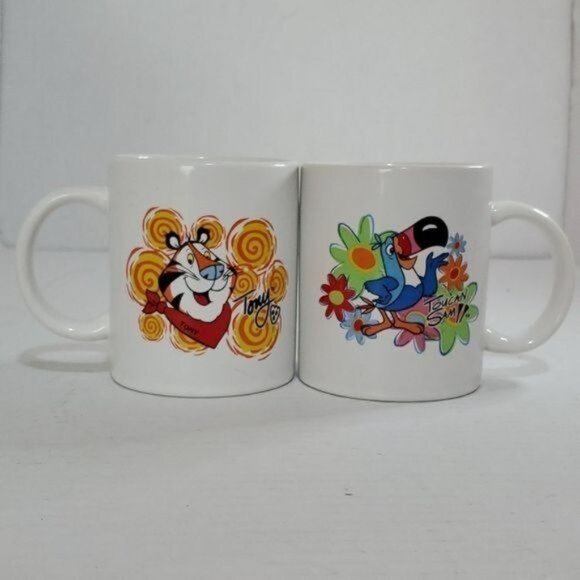 Vintage Kellogg CERAMIC Mug Cup Cereal Characters Tony the Tiger Toucan Sam 14oz - Picture 10 of 10